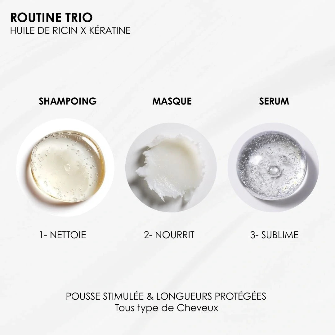 Castor & Keratin Trio — Growth & Hydration