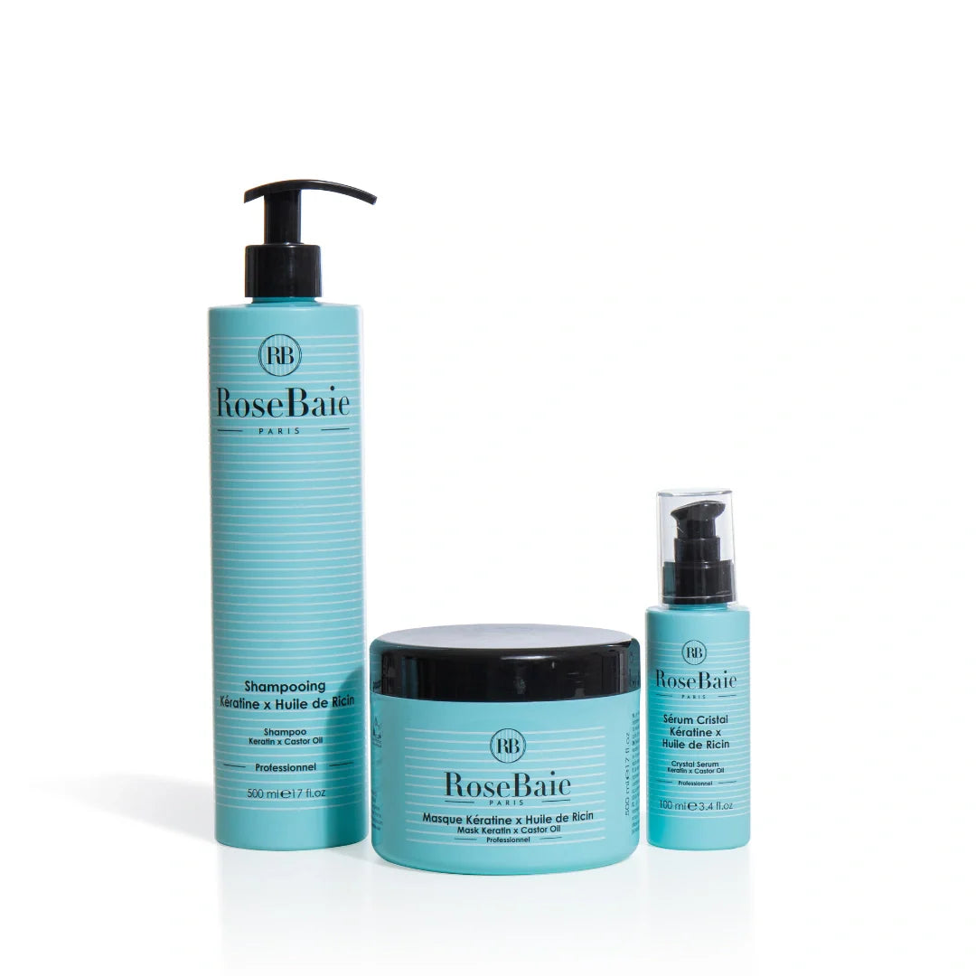 Castor & Keratin Trio — Growth & Hydration